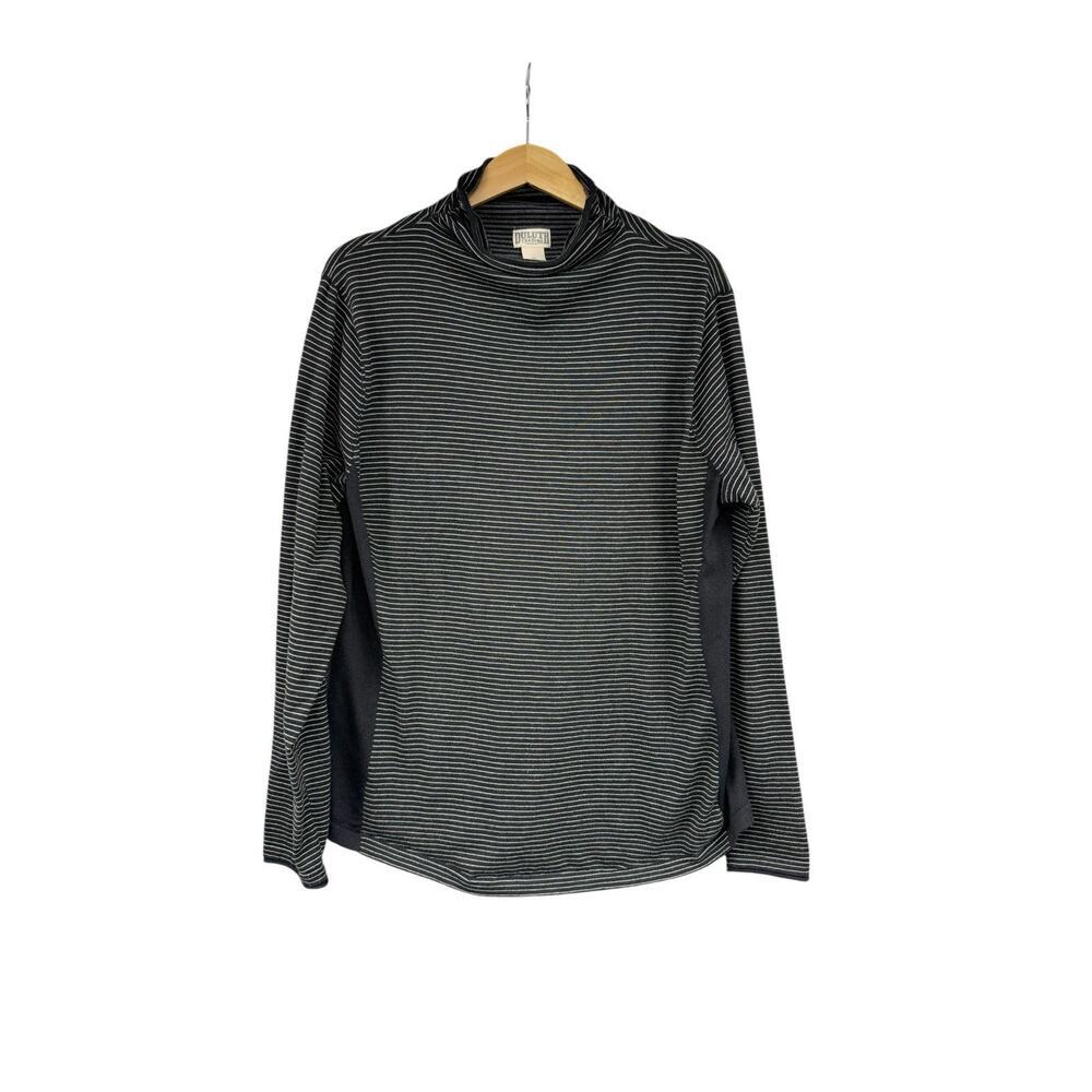 Duluth Trading Company Size XL Coolmax S'no Sweat Turtleneck Sweater Stripe
